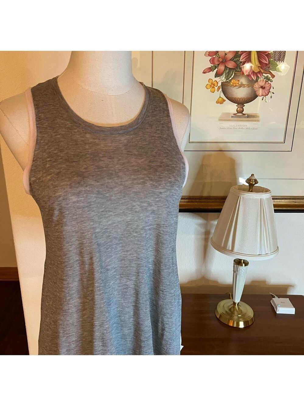 Cotton by Autumn Cashmere Size S Gray/Purple